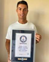 Ronaldo with a new record in the Guinness Book of World Records