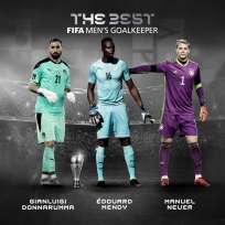 FIFA has announced the three goalkeepers nominated for the Best Award