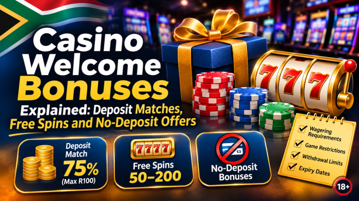 Casino Welcome Bonuses: Deposit Matches and Free Spins Casino Welcome Bonuses: Deposit Matches and Free Spins